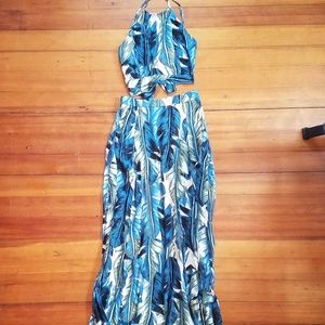 Lulus 2 Piece Maxi Dress